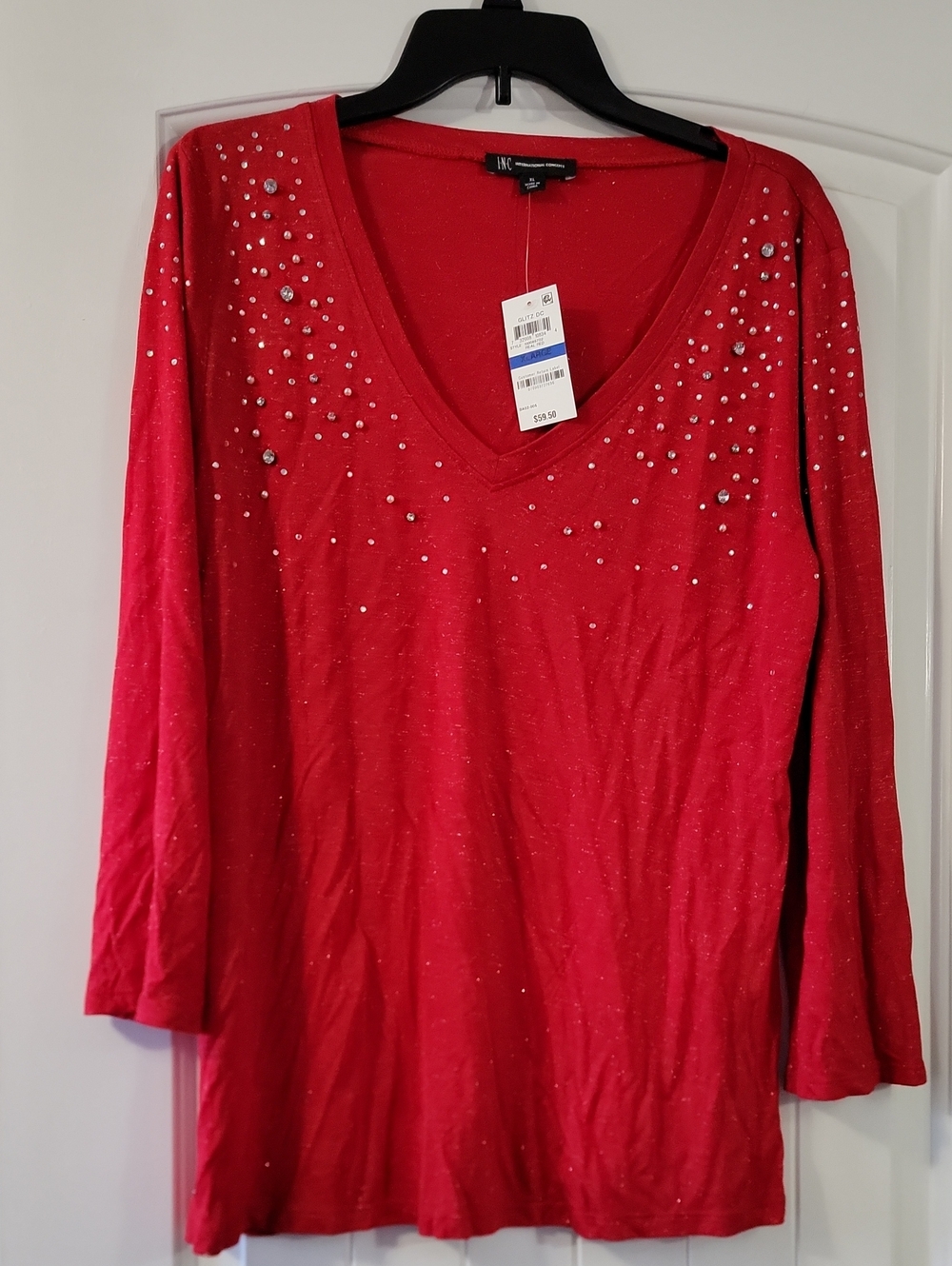 V-neck Sparkly Top